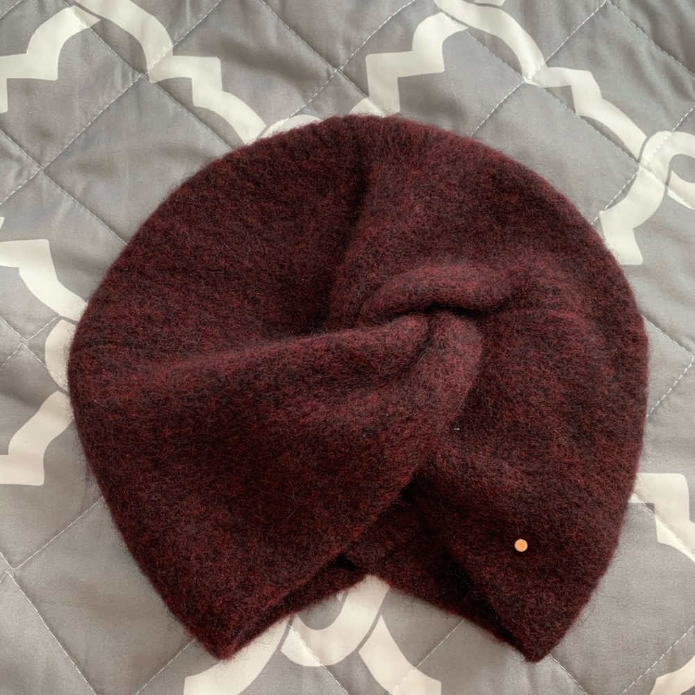 Cuyana Wool Yak Turban, Oxblood